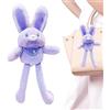 Générique Tirare il giocattolo di peluche del coniglio delle orecchie, tirare il giocattolo di peluche Bunny,11inch tir-out coniglio - Portachiavi per orecchie super morbido e interattivo e commutabile
