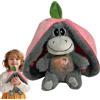 Generico Relaxation Breathing Animal, Peluche Asino Addormentato Antistress, Animale Di P-eluche Con Movimento Di Respirazione Realistico E Luci, Animali Di P-eluche Traspiranti Per Bambini