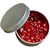 rockible Set di Dadi Poliedrici Acrilici da 25 Pezzi a 4 Facce Dadi da Gioco di Ruolo D4 16mm, Rosso