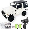 Kodbiby Auto telecomandata, 1:10 2,4 GHz Macchina Telecomandata RC Truck 4WD Auto RC Crawler Car, Fuoristrada Telecomandata Giocattolo per Auto con Fari per Bambini, Bdulti