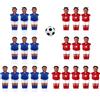 Generic 22 pezzi calcio biliardino sostituzioni biliardino uomo con palla ragazzi uomo giocatore di calcio calcio balilla accessorio , Stile 1