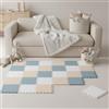LittleTom 27 Pezzi Tappeto Gioco per Bambini in Piastrelle EVA 30x30 cm - Pavimento Morbido e Antiscivolo per Neonati - Superficie Puzzle Protettiva Ideale per la Cameretta dei Bimbi e Gioco a Terra