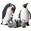 JOKFEICE FLORMOON Figure di Animali Polari, 3 Pezzi Famiglia di Pinguini in plastica per Progetto Scientifico, Giocattoli Educativi Regalo di Compleanno Cake Topper per Bambini
