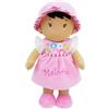 Lullaberry Bambola di peluche personalizzata Malorie - Bambola di stoffa morbida per bambini dalla nascita - con nome desiderato - Vestito rosa