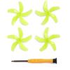 SZZCNOX 4 eliche colorate per drone DJI Neo, eliche a 5 pale compatibili con DJI NEO, accessori per droni a sgancio rapido (verde)