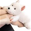 Tuxuseo Cane di peluche | Simpatico peluche cucciolo giocattolo - Cane bianco sdraiato morbido | Per bambini casa scrivania divano auto compleanno Natale