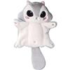 KUKUShining Adorabile Peluche Scoiattolo Volante, Giocattolo Morbido e Coccoloso, Perfetto per Bambini, Relax e un Divertente Tocco Decorativo per la Tua Stanza e Auto(Gray)