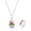MayDee 2 Set Collana & Anello Anima Gemma personalità per Ragazza Puella Magi Madoka Magica Cosplay Accessori per Ragazze Adolescenti, Multicolor Soul Gem Anello Pendente (D)