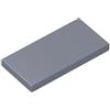 TTEHGB TOY Compatibile con Lego System: 100 piastrelle con 2 x 4 gommini in grigio argento chiaro