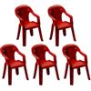 F Fityle 5 Pezzi 1/64 Garage Diorama Sedie Mobili Officina Auto Progetti Fai da Te realistici Decorazioni Ornamenti Officina Mini sedie in Miniatura, Rosso