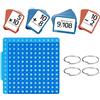 TocaFeank Carte Flash Di Matematica Base, Giocattoli Educativi Con Tavola, Gioco Di Flash Cards Di Matematica, Per Bambini Di Età 1-6 Maschi E Femmine Per Casa Asilo Classe Scuola Scuola Materna