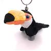 Onwomania - Tucano picchio Uccello Nero Portachiavi - Portafortuna in Peluche Ideale Come Regalo ad es. per la Migliore Amica, la Migliore Amica, la Mamma - per Uomini, Donne e Bambini