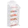 HEALSOPTHY Mobili Portascarpe in Miniatura in Plastica Resistente per Casa delle Bambole, Scaffale Porta Scarpe per Bambola, Ornamento Pratico per Arredamento Mini Casa