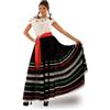 My Other Me - Costume da donna adulto messicana con abito e fascia in rosso e nero taglia S. Perfetto per una festa con stile e tradizione