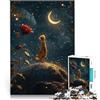 AITEXI Puzzle da 1000 pezzi per adolescenti Il Piccolo Principe sotto le Stelle Assemblaggio del modello con poster abbinato e foglio di quiz 38x26cm