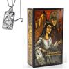 Generico Labyrinth Tarot Deck - Pocket Edition, include carte dei tarocchi e collana, perfetta per i principianti
