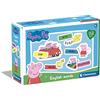 Clementoni - 16352 - Sapientino Peppa Pig - Imparo l'inglese, Gioco educativo 4 Anni con Tessere illustrate, Sviluppo linguaggio - Gioco per Imparare Inglese - Made in Italy