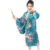 Generic Giapponese Kimono Abito Rosso per Bambina Tradizionale Yukata Kimono Giapponese Geisha Vestito per Bambine Ragazze Floreale Kimono in Raso Costume da Carneval Halloween Festa (Blue, 6-7 Years)