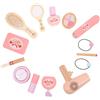 HONITANO Trucco in Legno per Bambine Giochi di Bellezza Salone da Gioco con Accessori Realistici Giocattolo Educativo per Bambine e Regalo Compleanno