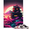 AITEXI Paesaggio giapponese Puzzle 1000 pezzi per adulti Puzzle in legno per bambini dai 14 anni in su Apprendimento giocattoli educativi Giochi per famiglie 1000 pezzi （50x75 cm）