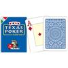 Modiano 300374 Texas Poker Jumbo Index, Blu