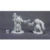 Pechetruite 2 x Deep One Priest And Servitor - Reaper Bones Miniatura per Gioco di Ruolo Guerra - 77520