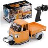Brickaro Modello di triciclo RC, scala 1/10, 2,4 G, completamente proporzionale, RC a tre ruote con suono inverso realistico, luci sincronizzate e ingranaggi regolabili, regalo per adulti e