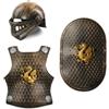 I LOVE FANCY DRESS LTD Set armatura per bambini, con elmetto da cavaliere, pettorale, scudo, spada in fodero, set di accessori per costume medievale per bambini