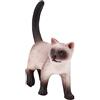 RORPOIR Siamese Plastica Realistico Decorazione Casa e Educativo per Miniatura Statua da Scrivania e Oggetto Decorativo Versatile