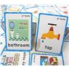HONTOUSIP 63 Pcs -at home flashcards - Preschool Educational Learning Toys & Learning Picture Word Flashcards(English word learning cards & pocket size flash cards for children ),12x9cm-English Vocabulary Cards