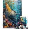 AITEXI Puzzle da 2000 pezzi per adolescenti La maestosa manta Giocattoli educativi per l'apprendimento Giochi per famiglie Regalo divertente 70x100cm