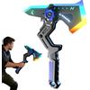Genérico Lama da battaglia Scintilla Interstellare - ABS 43 cm | Ascia combattimento trasformabile giocattolo Sci-Fi | Spada LED Doppia modalità accessorio Costume Halloween Cinema Teatro Cosplay