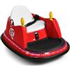 RELAX4LIFE Autoscontri Elettrici per Bambini 6V, a Batteria con Telecomando, Luci, Clacson e Musica,Carico 20 kg, 2-5 Anni, 2km/h,75x57x42cm (ROSSO)