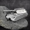 Generic German Panzer VIII Maus Super Heavy Tank All-Metal Casting Model Military Model Hand (Argento)