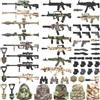Generic Kit di accessori per blocchi militari, 59 pezzi, armi e equipaggiamento, compatibile con mini soldati, perfetto per appassionati della seconda guerra mondiale e scene di battaglia, ottimo regalo per