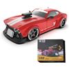 TinyWizTo 1/32 Scala 2.4G 4WD RC Drift Car con fari a LED (versione RTR/Nero)
