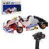 BAUBAUPLAY Auto telecomandata, Kart-80 1/32 Scala Mini RC Kart per Racing, 2,4 G 4 WD RC veicolo auto giocattolo per adulti Kit (con telecomando, versione singola batteria)