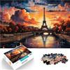 AITEXI puzzle 1000 pezzi per adulti Parigi al tramonto per il giocattolo di sfida del gioco educativo Gioco educativo per compleanno e Natale 52x38cm