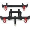SYFDGDV Compatibile Con MN82 LC79 1/12 RC Car Upgrade Parts Replacement Accessories Metal Front Rear Paraurti Con Gancio Di Traino Paraurti RC(Black)