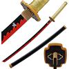 kljhld bambù Anime Katana Spada Cosplay, Spada Katana Demon Slayer Tsugikuni Yoriichi Katana Spada 103 cm/40 Pollici