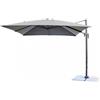Magazzini Cosma S.P.A. Ombrellone Newton nero con palo laterale 2x3 telo grigio