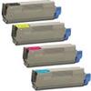 Oki Toner Rigenerato per Oki C5800 Oki C5900 Nero Pagine 6.000 Colori Pagine 5.000, 43324421 Giallo Pagine 5.000