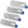 Oki Toner Rigenerato per Oki C5850 C5950 Nero Pagine 8.000 Colore Pagine 6.000, Ciano 6.000 pagine