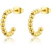 S'Agapõ Orecchini Donna, Orecchini a Cerchio in Acciaio | Collezione Chunky - SHK38
