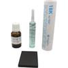 KD89 PROMO: Kit rilevatore oro 18 carati - 18 kt: lampadina di prova 18k + pietra di tocco + flacone di conservazione ermetico., Vetro