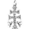 Sebaoth Croce di Caravaca Angeles in argento Sterling 30 mm - Unisex, 66, Argento, Nessuna pietra preziosa