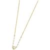 MARLU' Marlù COLLANA CUORE CON CRISTALLI ACCIAIO INOSSIDABILE 15CN031G-W (PVD oro giallo)