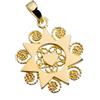 Giuseppe Di Rienzo Gioielli Di Rienzo Giuseppe Gioielli Ciondolo Presentosa dʼAbruzzo con Un Cuore | Argento 925‰ laminato in Oro Giallo