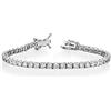 Donipreziosi Bracciale Tennis Bianco in Argento 925 Rodiato con Zirconi Bianchi taglio Brillante, Spessore Pietra 3 mm Lunghezza 20 cm - Uomo e Donna Unisex