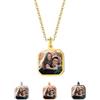 GBTROEY Ciondolo Termico Personalizzato con Foto Nascosta - Regalo Commemorativo Regolabile per Uomo/Donna